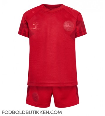 Danmark Hjemmebanetrøje Børn VM 2022 Kortærmet (+ Korte bukser)